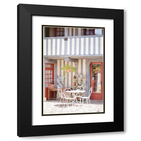 Sunshine Blues Black Modern Wood Framed Art Print with Double Matting by Okula, Carina