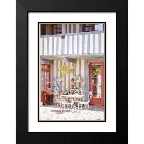 Sunshine Blues Black Modern Wood Framed Art Print with Double Matting by Okula, Carina