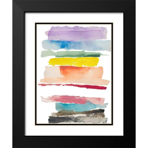 Inclusion Black Modern Wood Framed Art Print with Double Matting by Oppenheimer, Michelle