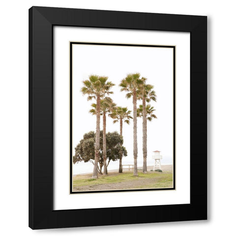 Mediterranean Mirage Black Modern Wood Framed Art Print with Double Matting by Okula, Carina