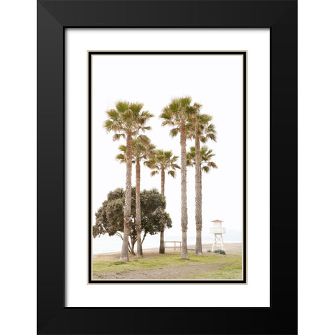 Mediterranean Mirage Black Modern Wood Framed Art Print with Double Matting by Okula, Carina