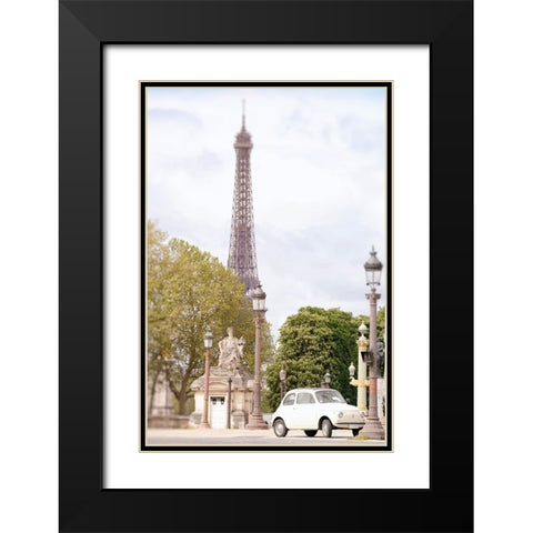 Paris Frozen in Time Black Modern Wood Framed Art Print with Double Matting by Okula, Carina
