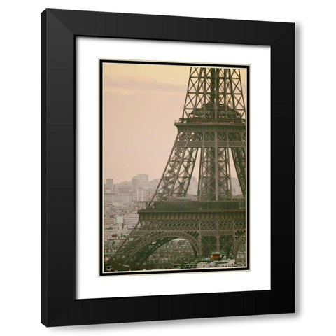 Madame Eiffel Black Modern Wood Framed Art Print with Double Matting by Okula, Carina