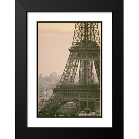 Madame Eiffel Black Modern Wood Framed Art Print with Double Matting by Okula, Carina