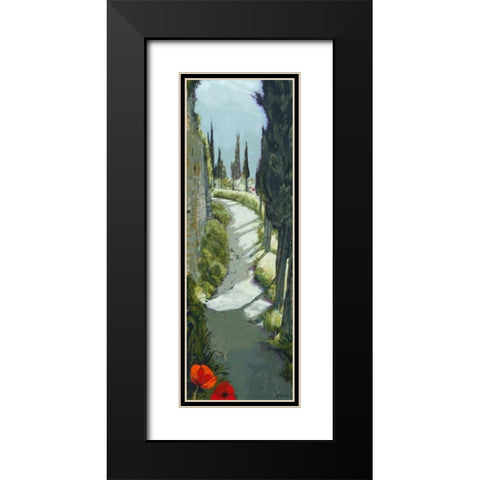 Around the Bend Black Modern Wood Framed Art Print with Double Matting by Parsons, Jane Henry