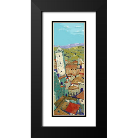 Rooftops of San Gimignano Black Modern Wood Framed Art Print with Double Matting by Parsons, Jane Henry
