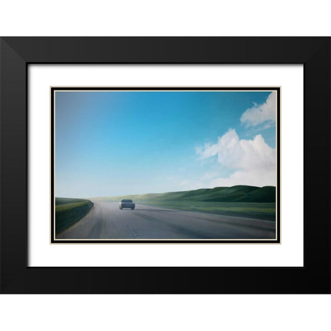 California Road Chronicles - 38 Black Modern Wood Framed Art Print with Double Matting by Penezic, Relja