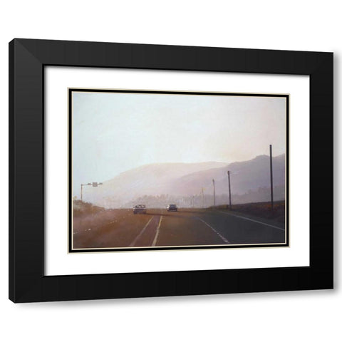 California Road Chronicles - 61 Black Modern Wood Framed Art Print with Double Matting by Penezic, Relja