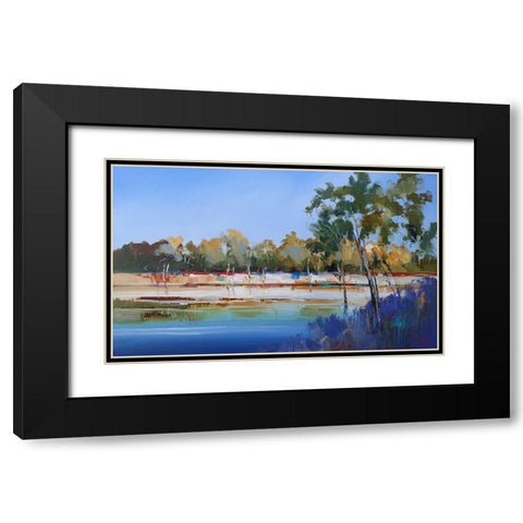 Late Night, The Murray 2 Black Modern Wood Framed Art Print with Double Matting by Penny, Craig Trewin