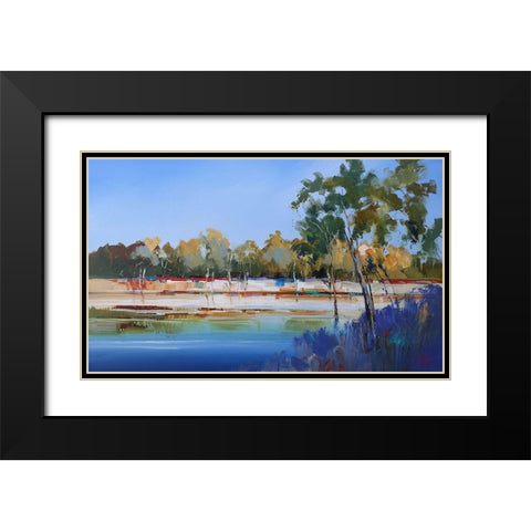 Late Night, The Murray 2 Black Modern Wood Framed Art Print with Double Matting by Penny, Craig Trewin