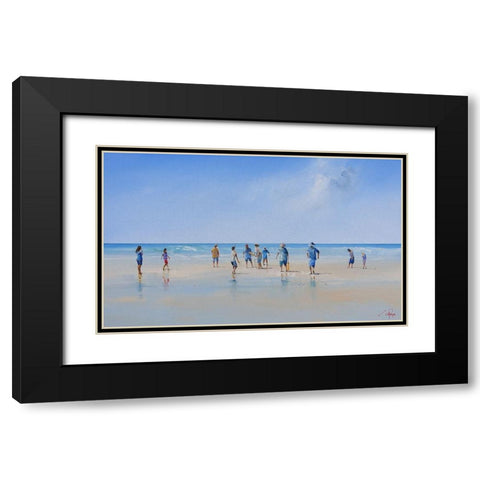 The Fielders Black Modern Wood Framed Art Print with Double Matting by Penny, Craig Trewin