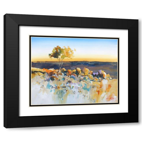 Silverton View Black Modern Wood Framed Art Print with Double Matting by Penny, Craig Trewin