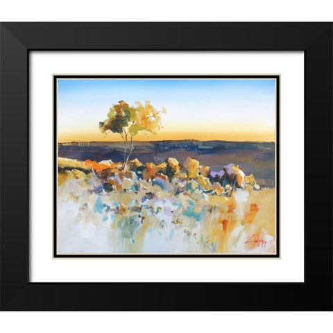 Silverton View Black Modern Wood Framed Art Print with Double Matting by Penny, Craig Trewin