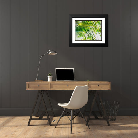Evergreen No. 11 Black Modern Wood Framed Art Print with Double Matting by Pfrommer, Sven