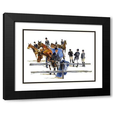 Hampton Classic Black Modern Wood Framed Art Print with Double Matting by Paraskevas, Michael