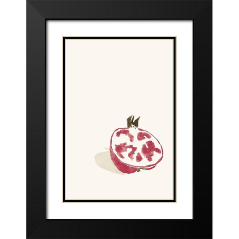 Tropical Grenade Black Modern Wood Framed Art Print with Double Matting by Pont, Yuyu