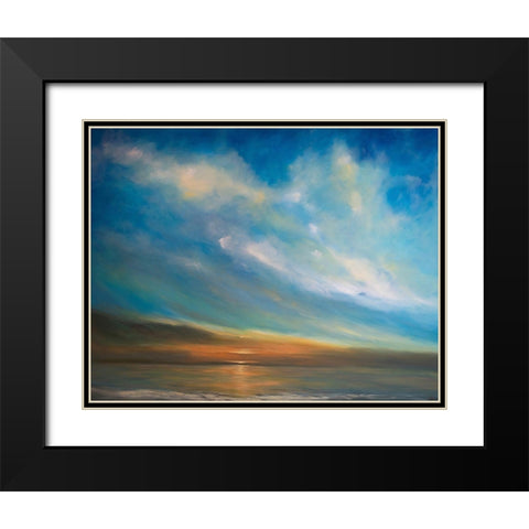 Heart Song Black Modern Wood Framed Art Print with Double Matting by Parent, Joanne