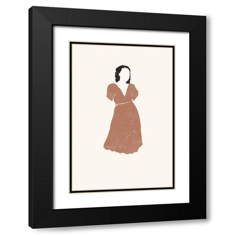 Sienna Summer No. 2 Black Modern Wood Framed Art Print with Double Matting by Pont, Yuyu