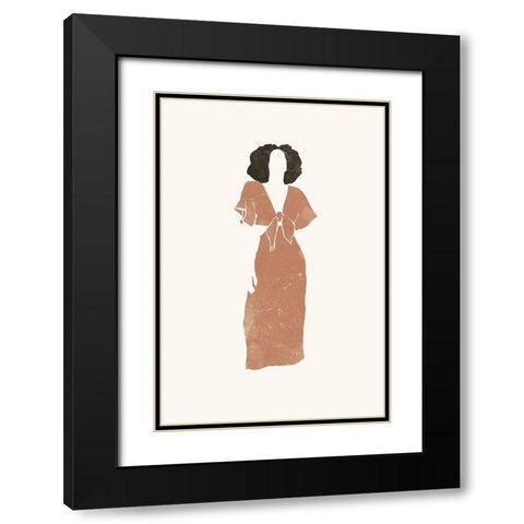 Sienna Summer No. 3 Black Modern Wood Framed Art Print with Double Matting by Pont, Yuyu
