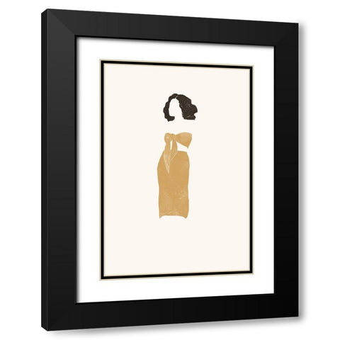 Amber Summer Black Modern Wood Framed Art Print with Double Matting by Pont, Yuyu