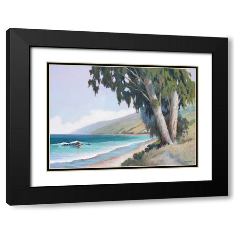 Central California Coast Black Modern Wood Framed Art Print with Double Matting by Penniman, Ed