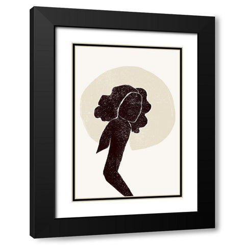 Black and Beige I Black Modern Wood Framed Art Print with Double Matting by Pont, Yuyu