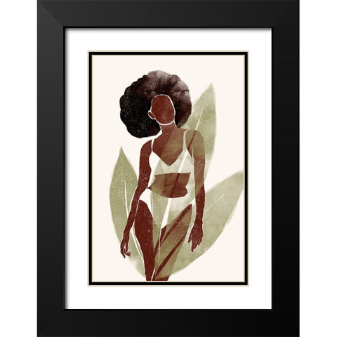 Swimsuit I Black Modern Wood Framed Art Print with Double Matting by Pont, Yuyu