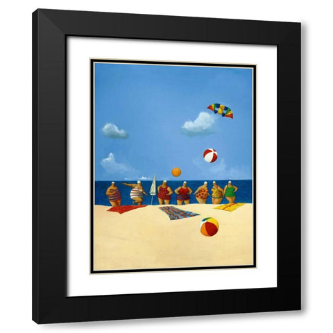 My Seven Aunts Black Modern Wood Framed Art Print with Double Matting by Paraskevas, Michael