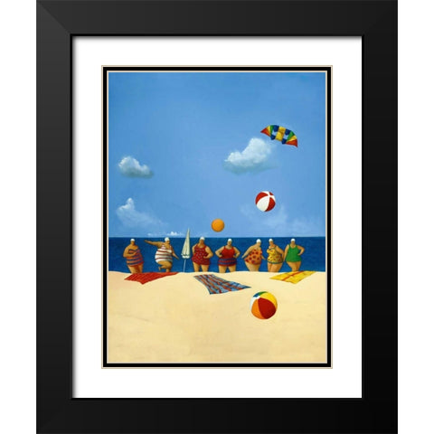 My Seven Aunts Black Modern Wood Framed Art Print with Double Matting by Paraskevas, Michael