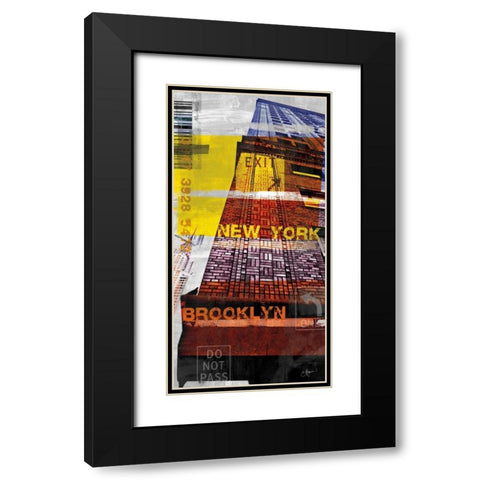 New York Sky III Black Modern Wood Framed Art Print with Double Matting by Pfrommer, Sven