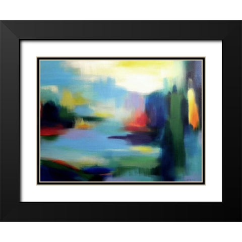 Color from Every View Black Modern Wood Framed Art Print with Double Matting by Posillico, Leo
