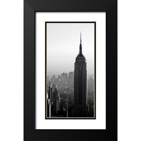 Empire State Black Modern Wood Framed Art Print with Double Matting by PhotoINC Studio