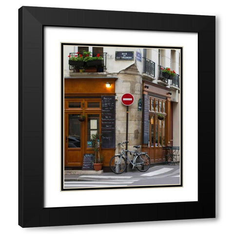 Rue de la Colombe Black Modern Wood Framed Art Print with Double Matting by Price, Melanie Alexandra