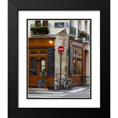 Rue de la Colombe Black Modern Wood Framed Art Print with Double Matting by Price, Melanie Alexandra