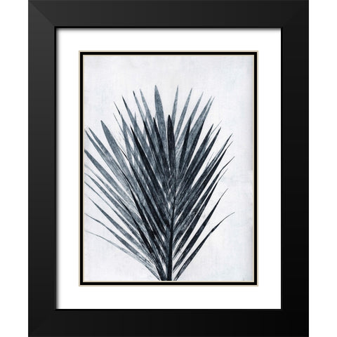 Palm 2 Grey Black Modern Wood Framed Art Print with Double Matting by Folcarelli, Pernille