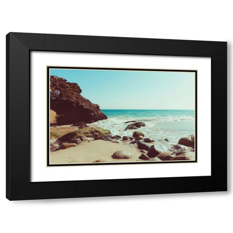 Santa Monica Beach Vibes No. 2 Black Modern Wood Framed Art Print with Double Matting by Quintero, Sonja