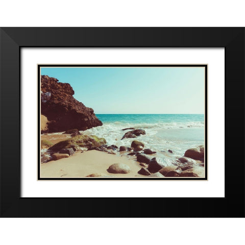Santa Monica Beach Vibes No. 2 Black Modern Wood Framed Art Print with Double Matting by Quintero, Sonja