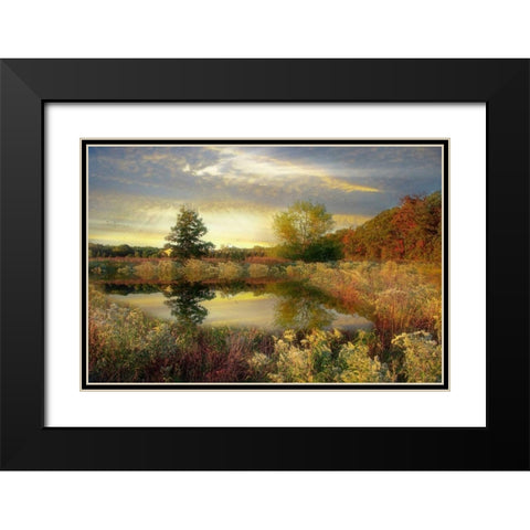 Arrival of Dawn Black Modern Wood Framed Art Print with Double Matting by Rivera, John