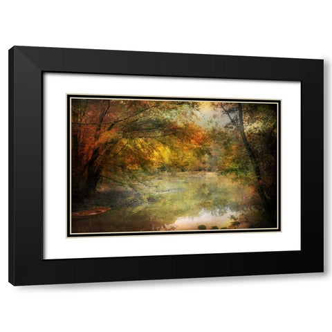 Autumn Dream Black Modern Wood Framed Art Print with Double Matting by Rivera, John