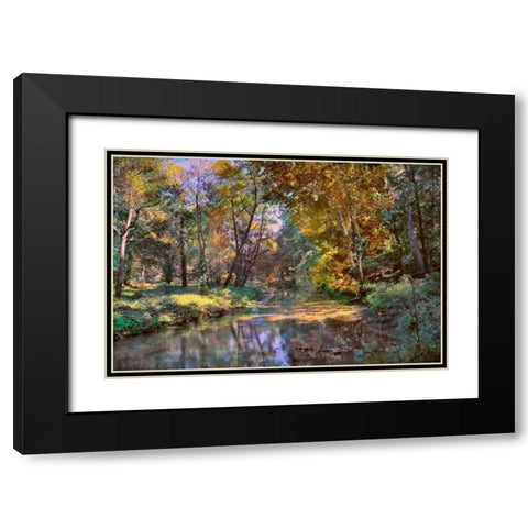 Autumn in The Afternoon Black Modern Wood Framed Art Print with Double Matting by Rivera, John