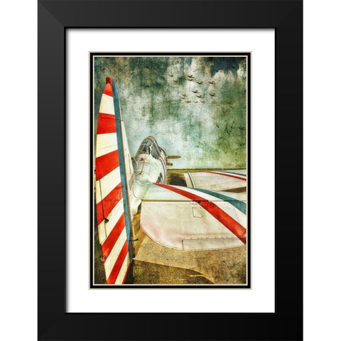 Standing By Black Modern Wood Framed Art Print with Double Matting by Rivera, John