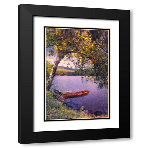 Summer Days Black Modern Wood Framed Art Print with Double Matting by Rivera, John