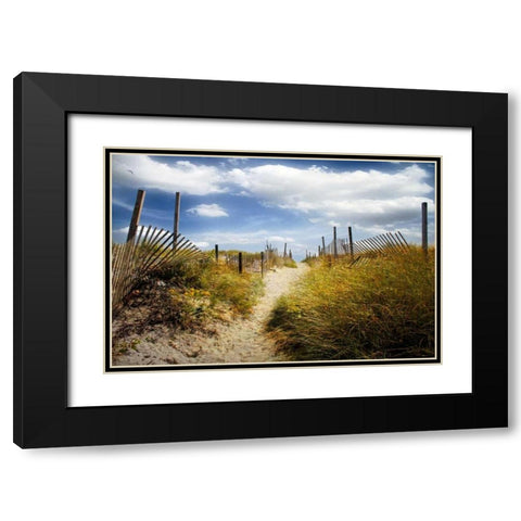 Summers Departure Black Modern Wood Framed Art Print with Double Matting by Rivera, John