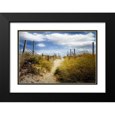 Summers Departure Black Modern Wood Framed Art Print with Double Matting by Rivera, John