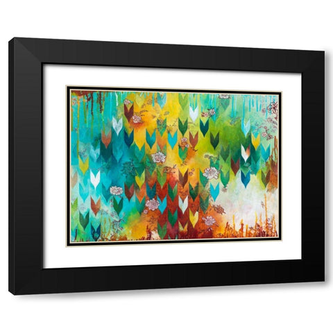 The Key to Happiness Black Modern Wood Framed Art Print with Double Matting by Robinson, Heather Noel