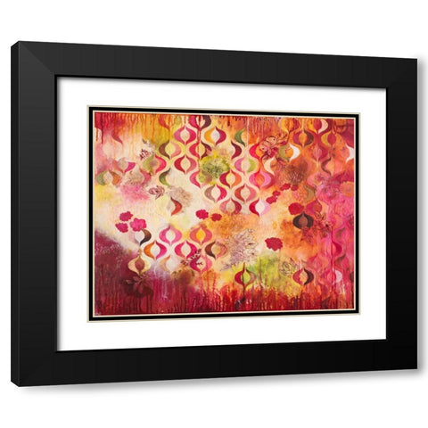 This Kind of Romance Black Modern Wood Framed Art Print with Double Matting by Robinson, Heather Noel