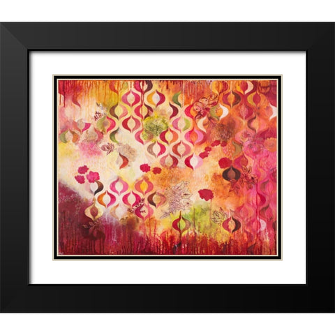 This Kind of Romance Black Modern Wood Framed Art Print with Double Matting by Robinson, Heather Noel