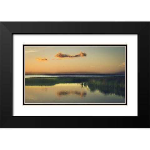 Of Love and Solitude Black Modern Wood Framed Art Print with Double Matting by Rogers, Eunika