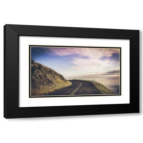 Turning Until Black Modern Wood Framed Art Print with Double Matting by Rogers, Eunika