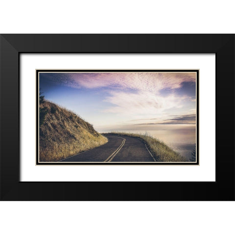 Turning Until Black Modern Wood Framed Art Print with Double Matting by Rogers, Eunika